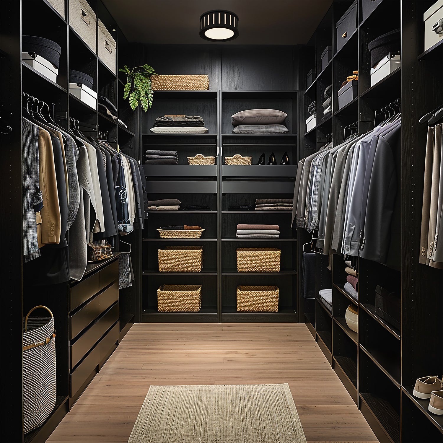 Crystorama Kendal KEN-2200-BF – 9.5 Inch – 2 Light – Semi Flush Mount Light – Black Forged – Damp Rated