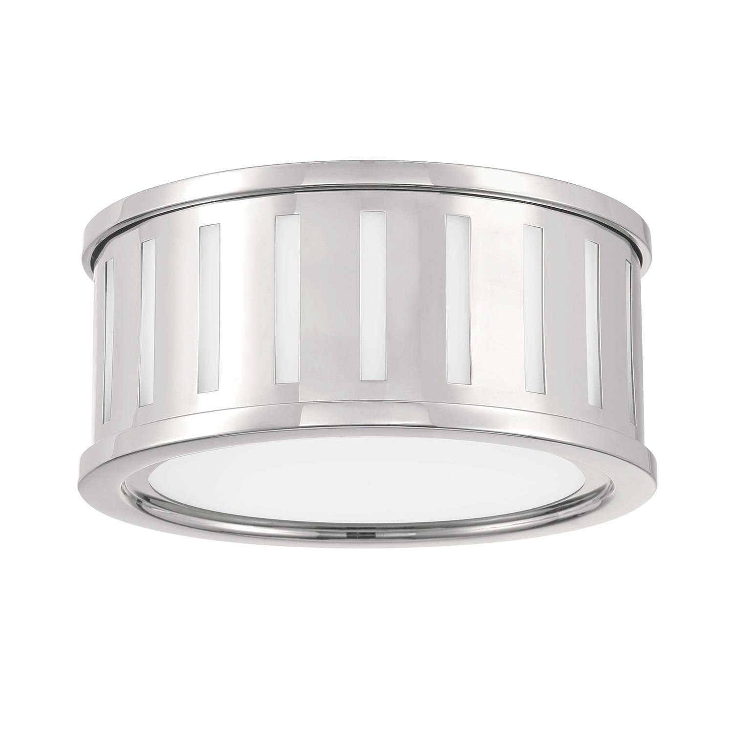 Crystorama Kendal KEN-2200-PN – 9.5 Inch – 2 Light – Semi Flush Mount Light – Polished Nickel – Damp Rated