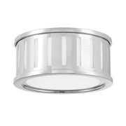 Crystorama Kendal KEN-2200-PN – 9.5 Inch – 2 Light – Semi Flush Mount Light – Polished Nickel – Damp Rated