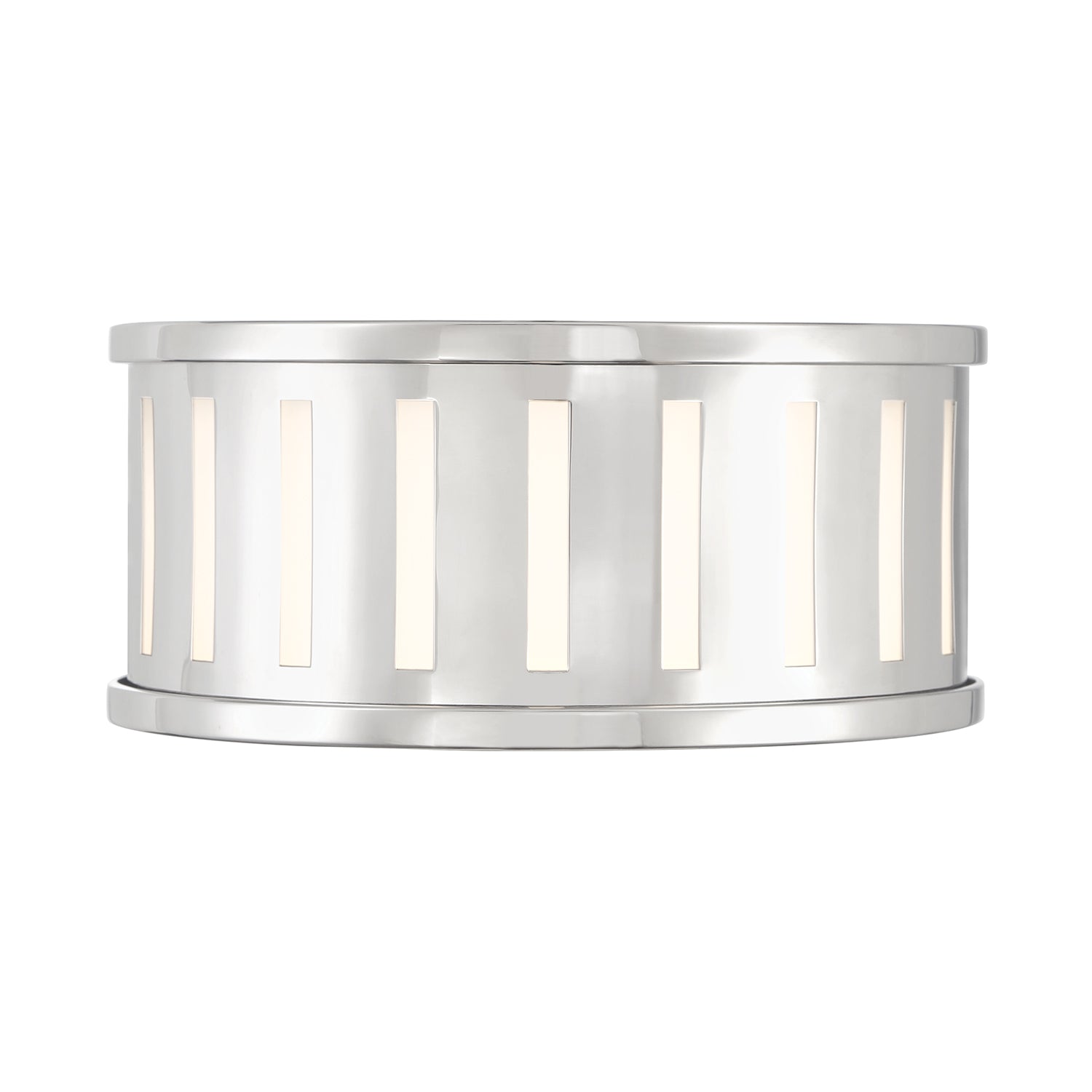 Crystorama Kendal KEN-2200-PN – 9.5 Inch – 2 Light – Semi Flush Mount Light – Polished Nickel – Damp Rated