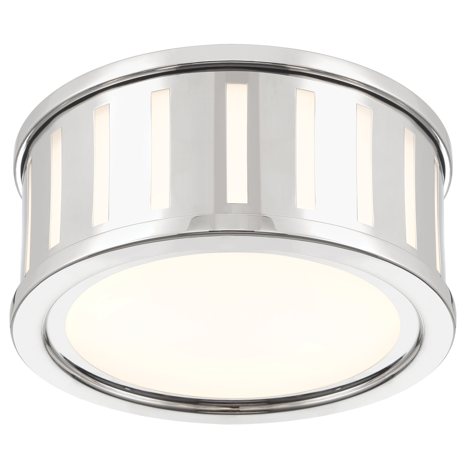 Crystorama Kendal KEN-2200-PN – 9.5 Inch – 2 Light – Semi Flush Mount Light – Polished Nickel – Damp Rated
