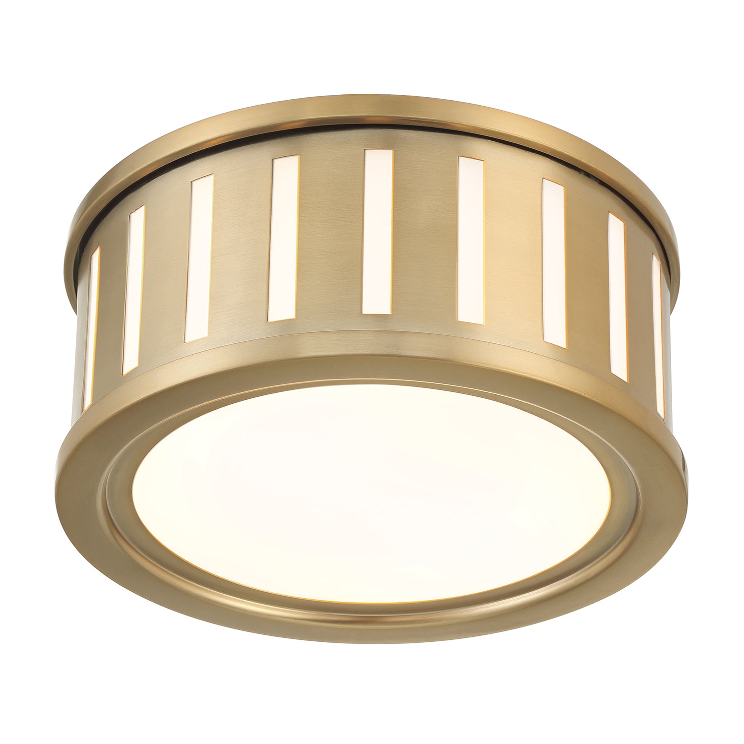 Crystorama Kendal KEN-2200-VG – 9.5 Inch – 2 Light – Semi Flush Mount Light – Vibrant Gold – Damp Rated