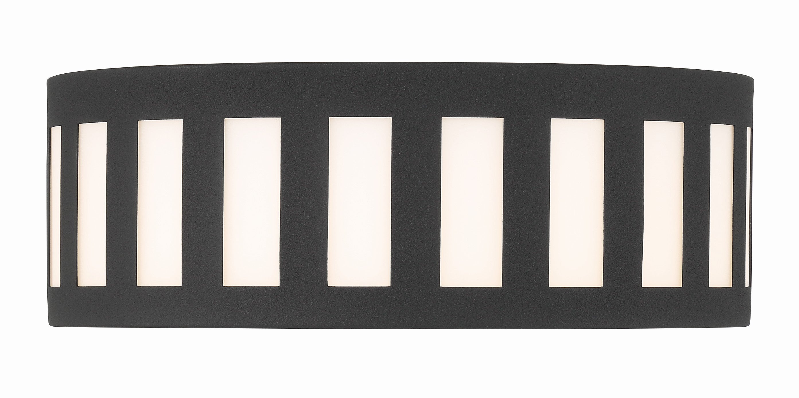 Crystorama Kendal KEN-2203-BF – 14 Inch – 3 Light – Semi Flush Mount Light – Black Forged – Damp Rated