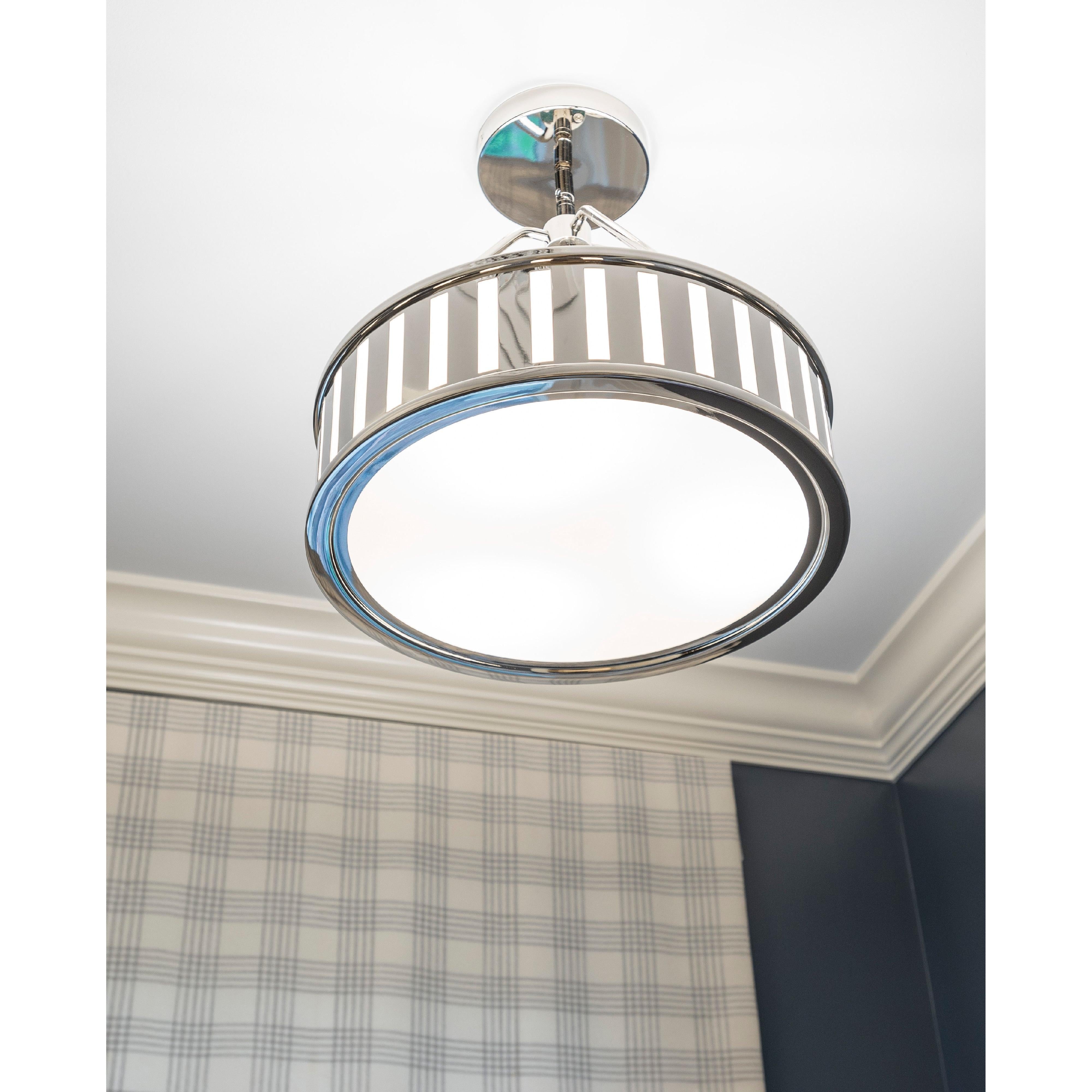 Crystorama Kendal KEN-8303-PN – 15.5 Inch – 3 Light – Chandelier – Polished Nickel – Damp Rated