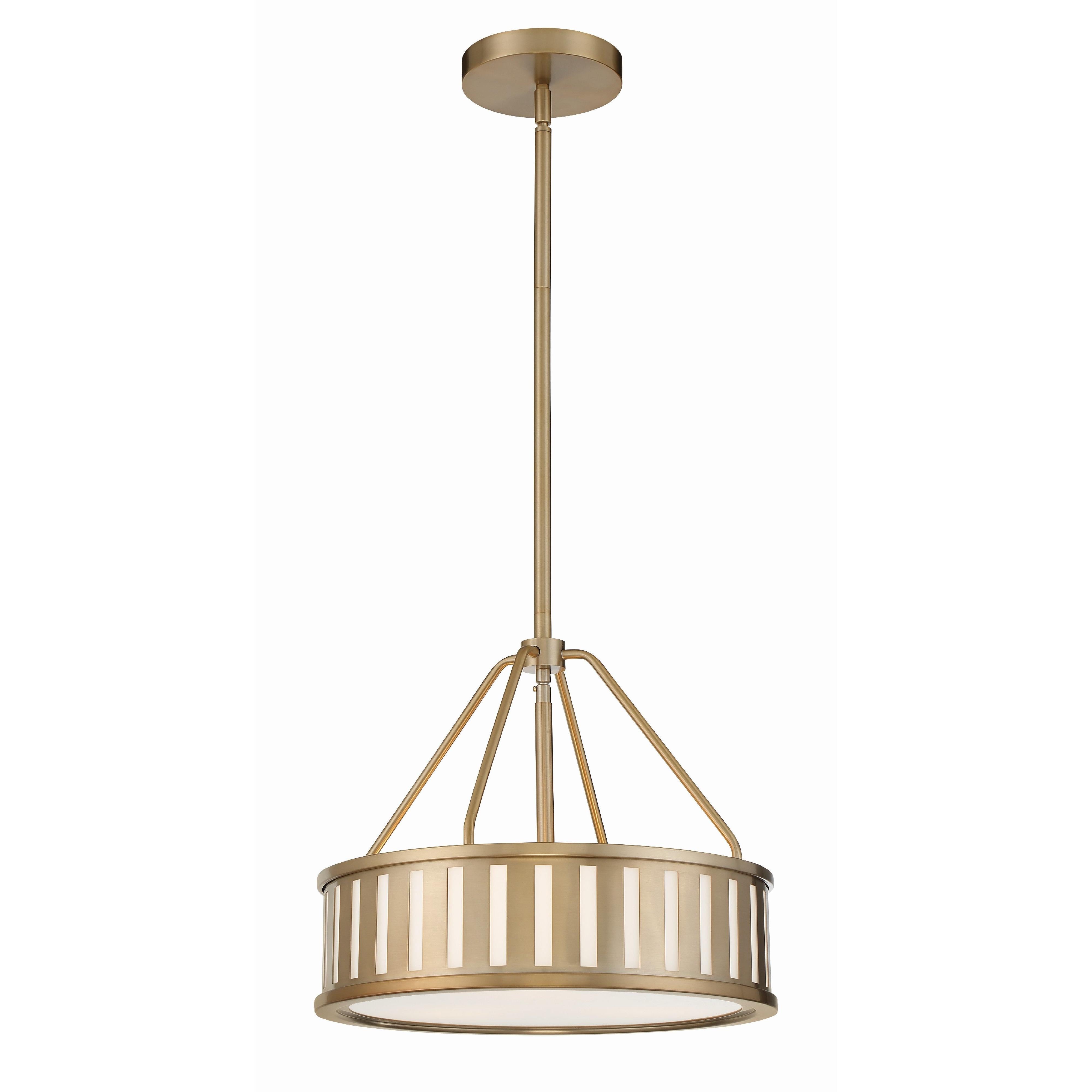 Crystorama Kendal KEN-8303-VG – 15.5 Inch – 3 Light – Chandelier – Vibrant Gold – Damp Rated