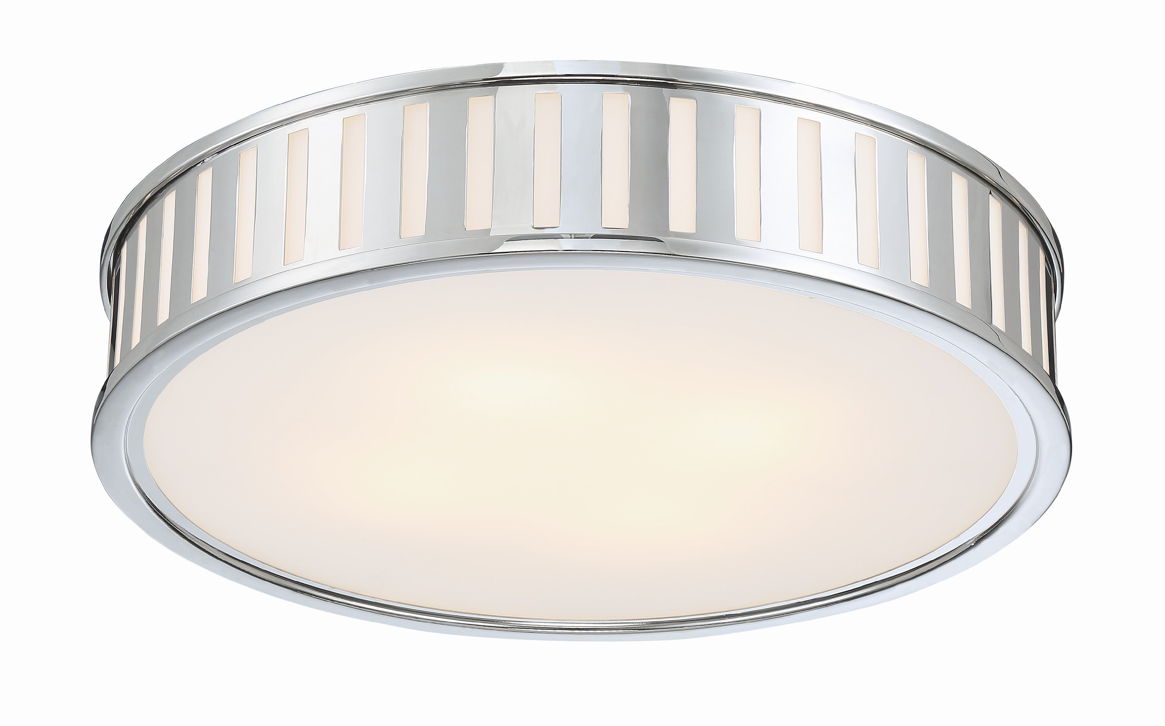 Crystorama Kendal KEN-8305-PN – 22.5 Inch – 4 Light – Semi Flush Mount Light – Polished Nickel – Damp Rated