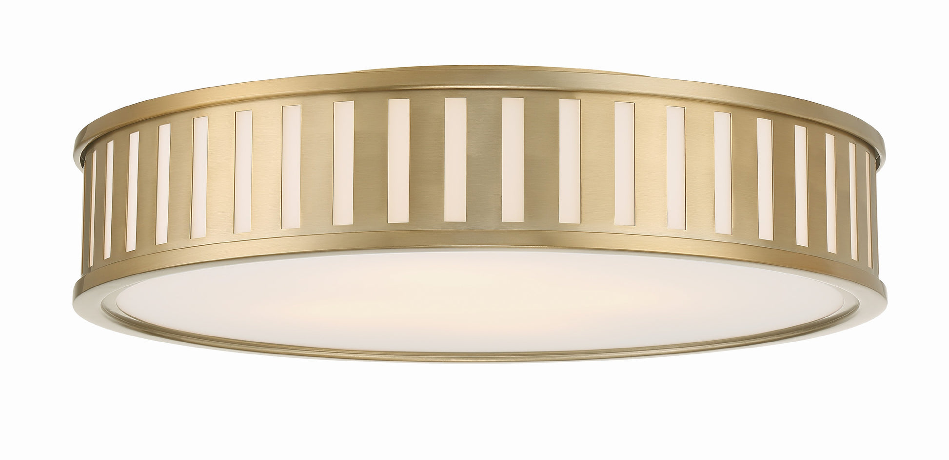 Crystorama Kendal KEN-8305-VG – 22.5 Inch – 4 Light – Semi Flush Mount Light – Vibrant Gold – Damp Rated