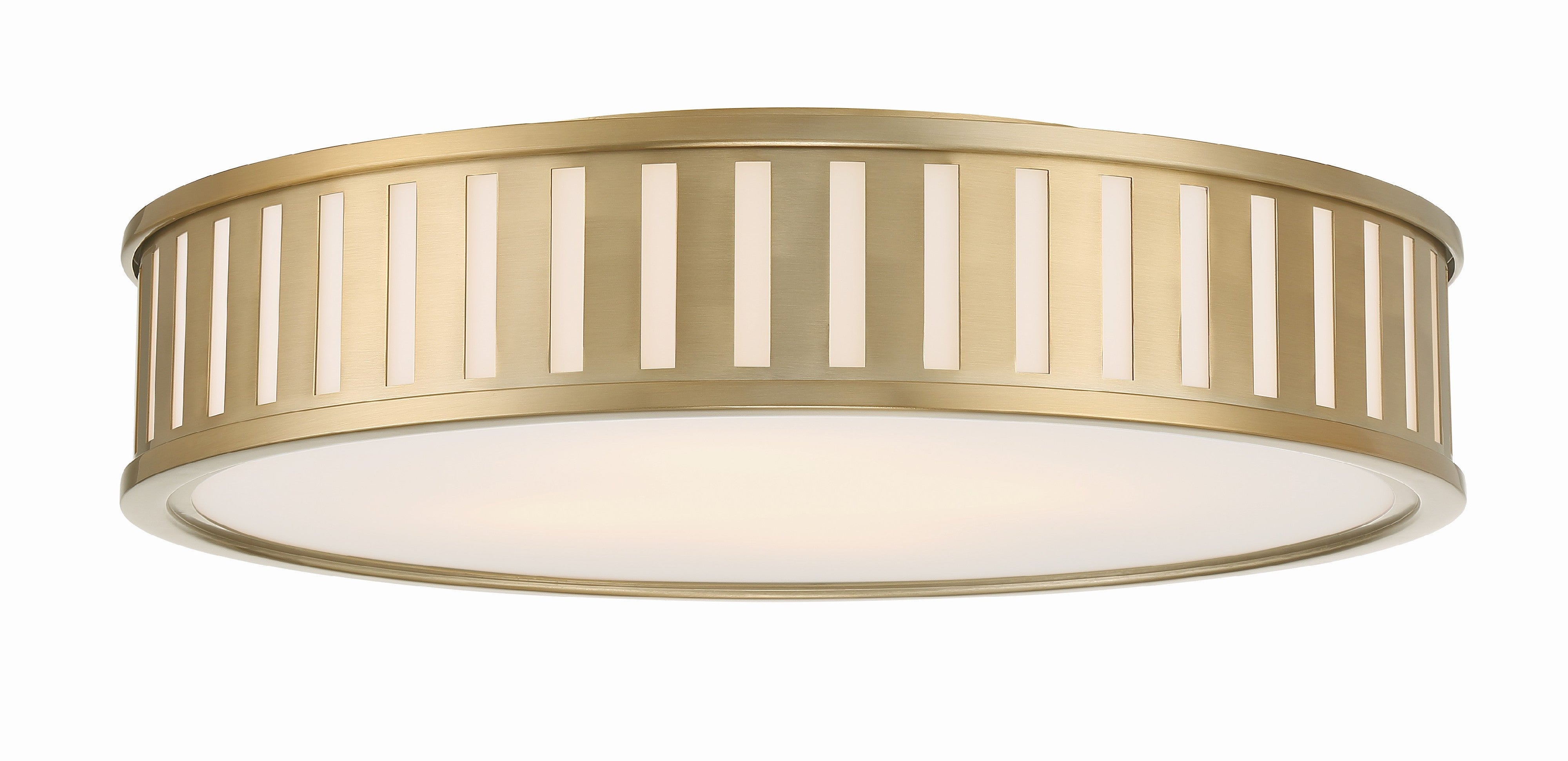 Crystorama Kendal KEN-8305-VG – 22.5 Inch – 4 Light – Semi Flush Mount Light – Vibrant Gold – Damp Rated