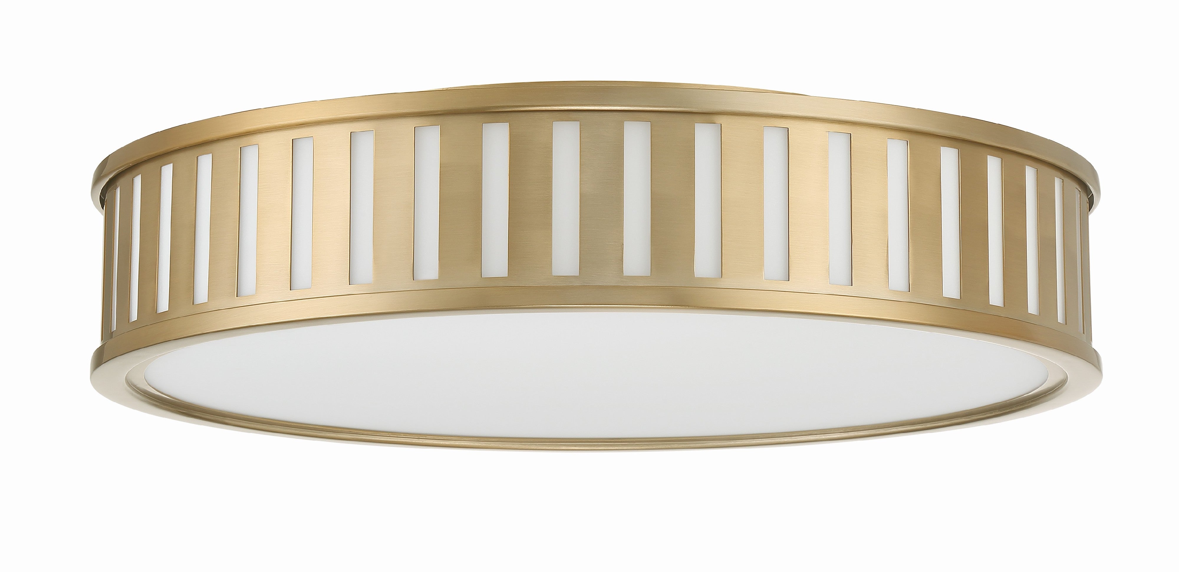Crystorama Kendal KEN-8305-VG – 22.5 Inch – 4 Light – Semi Flush Mount Light – Vibrant Gold – Damp Rated
