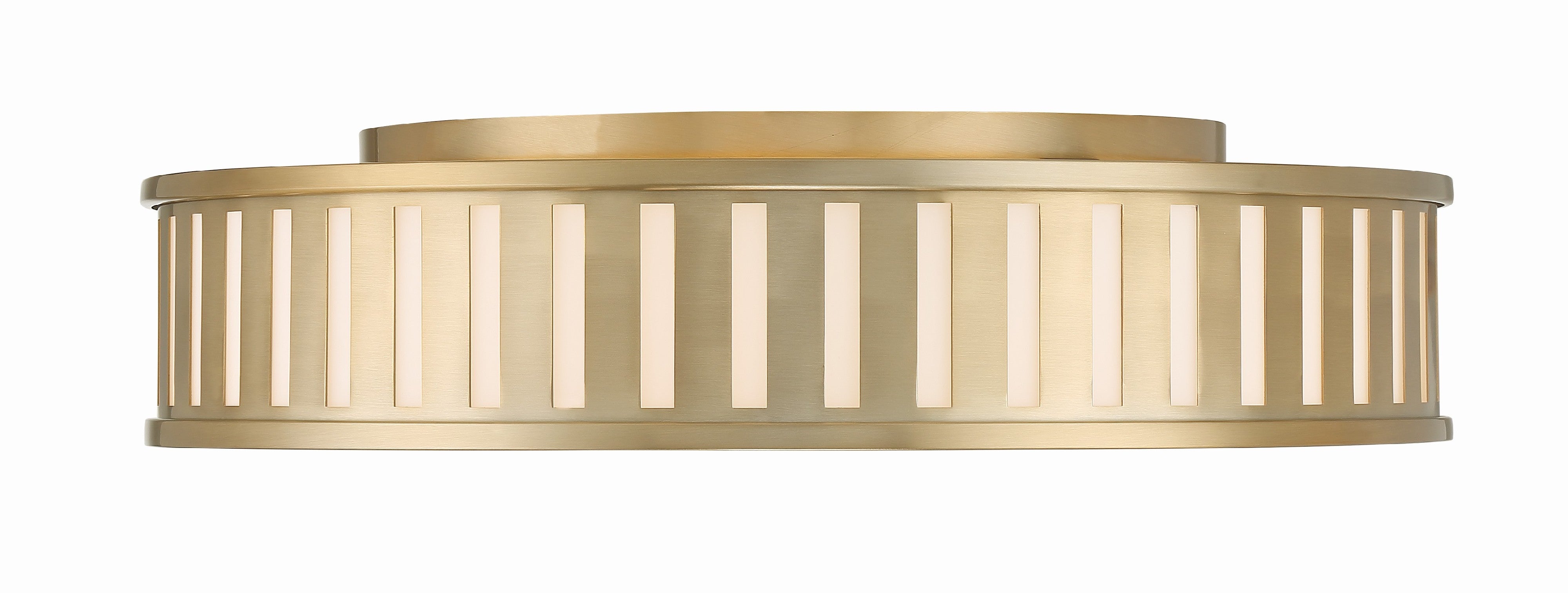 Crystorama Kendal KEN-8305-VG – 22.5 Inch – 4 Light – Semi Flush Mount Light – Vibrant Gold – Damp Rated