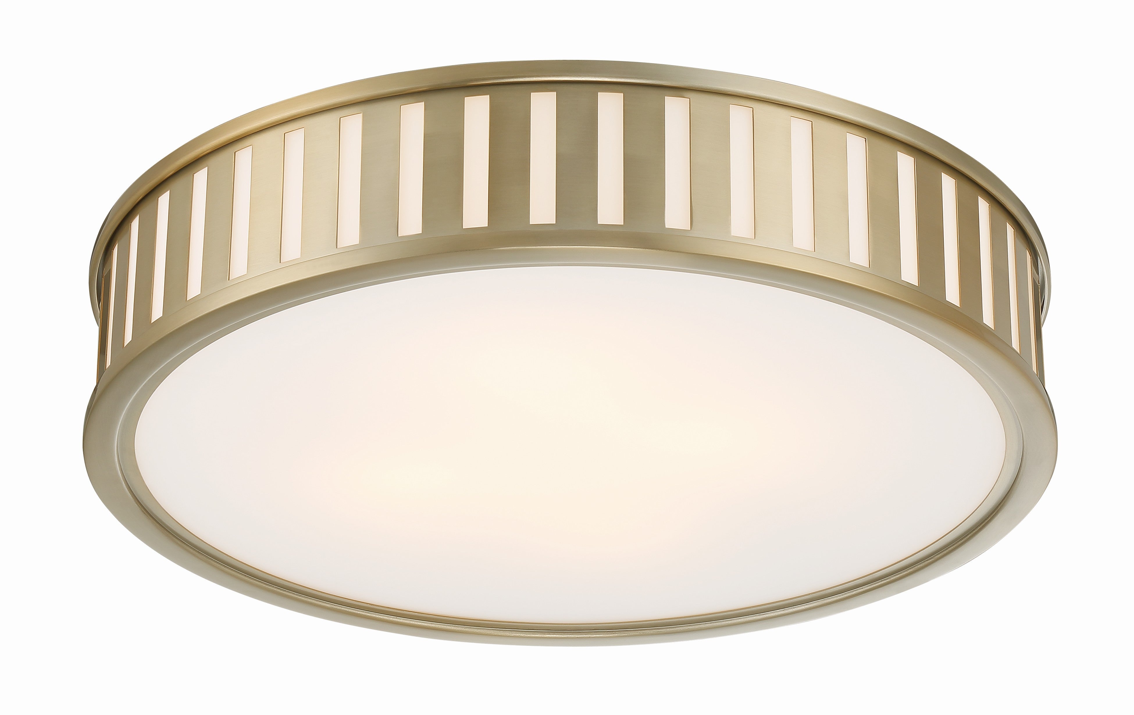 Crystorama Kendal KEN-8305-VG – 22.5 Inch – 4 Light – Semi Flush Mount Light – Vibrant Gold – Damp Rated