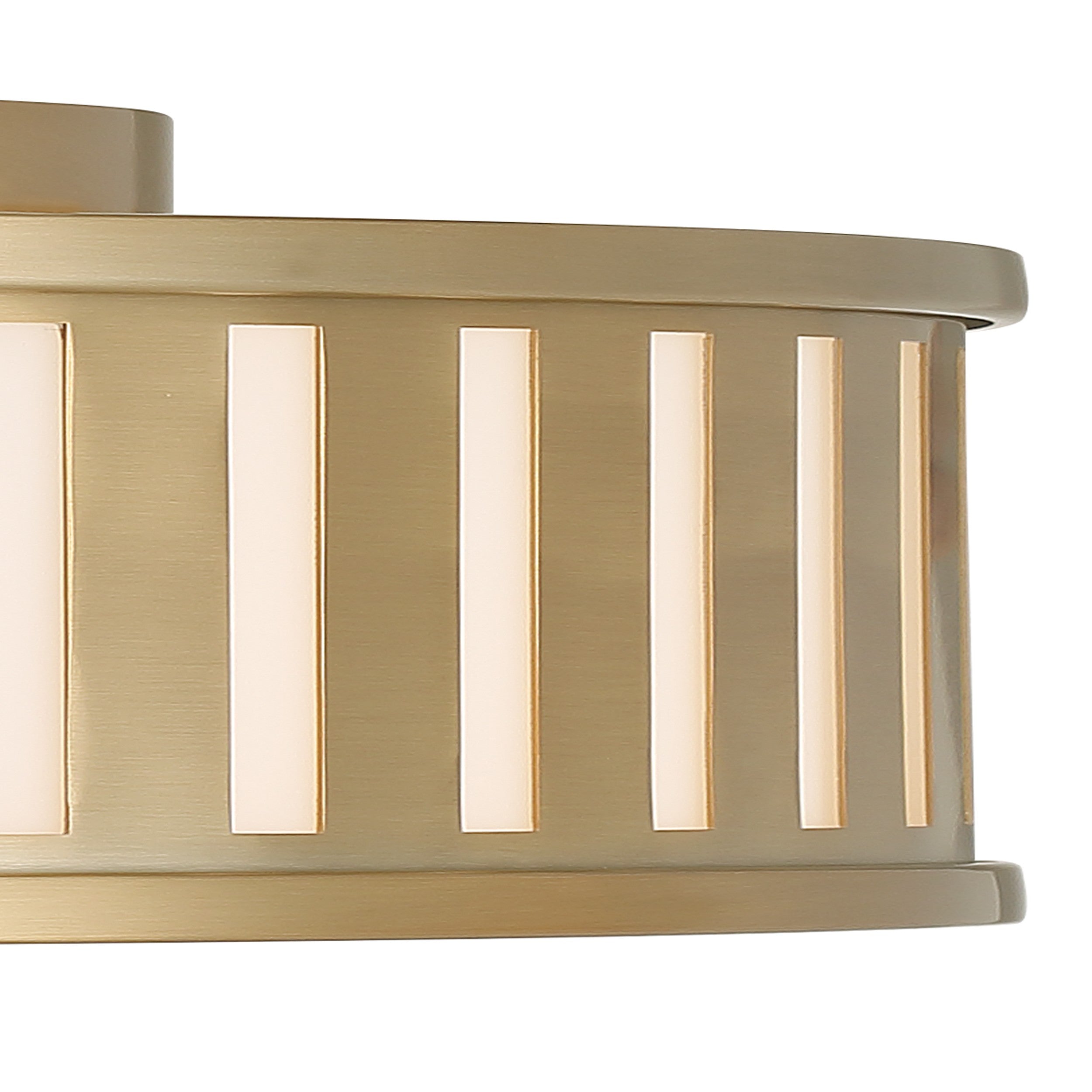 Crystorama Kendal KEN-8305-VG – 22.5 Inch – 4 Light – Semi Flush Mount Light – Vibrant Gold – Damp Rated