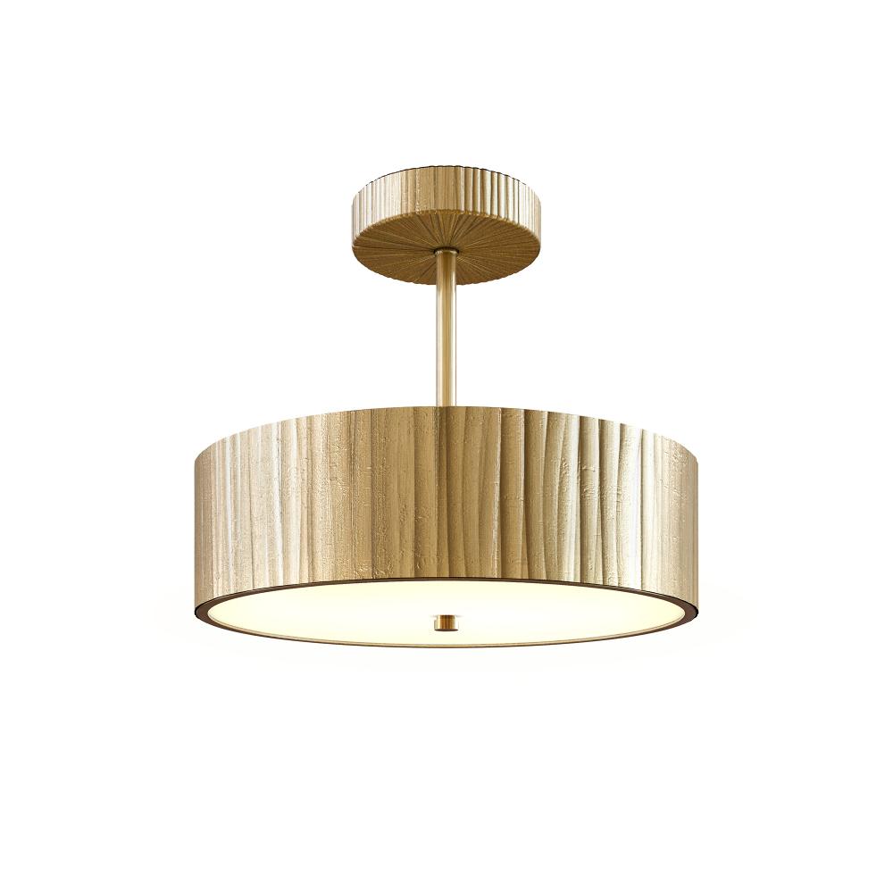 Alora Lighting KENSINGTON SF361212VB Semi Flush Mt - Vintage Brass