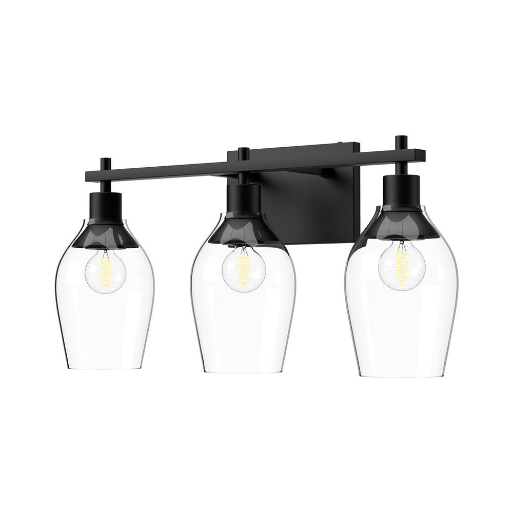 Alora Lighting KINGSLEY VL538322MBCL Bathroom Fixture Modern - Matte Black