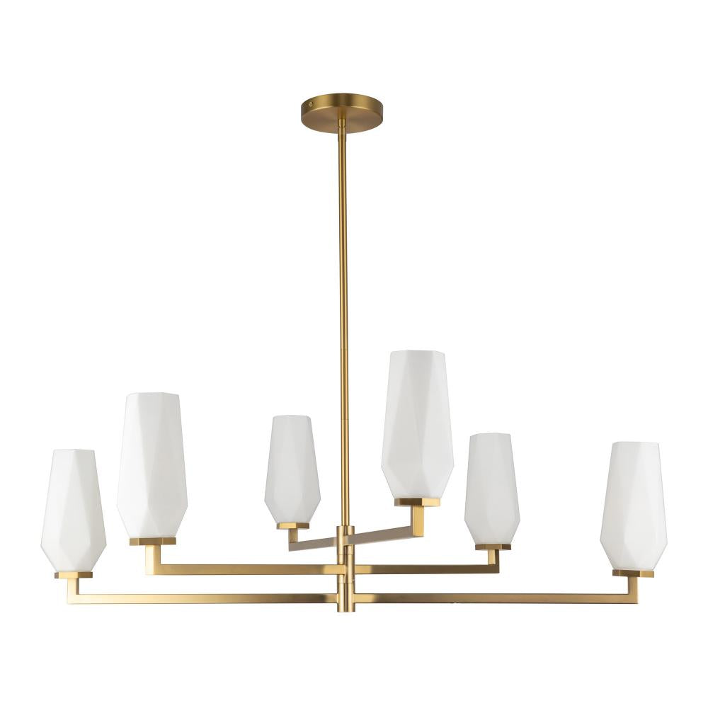 Alora Lighting KRYSTA CH424135BGOP Chandelier Transitional - Brushed Gold