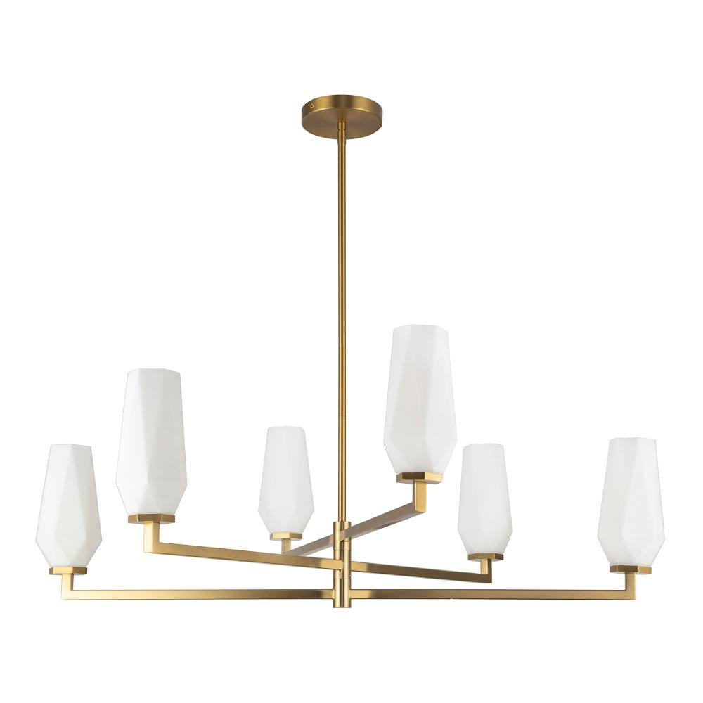 Alora Lighting KRYSTA CH424135BGOP Chandelier Transitional - Brushed Gold