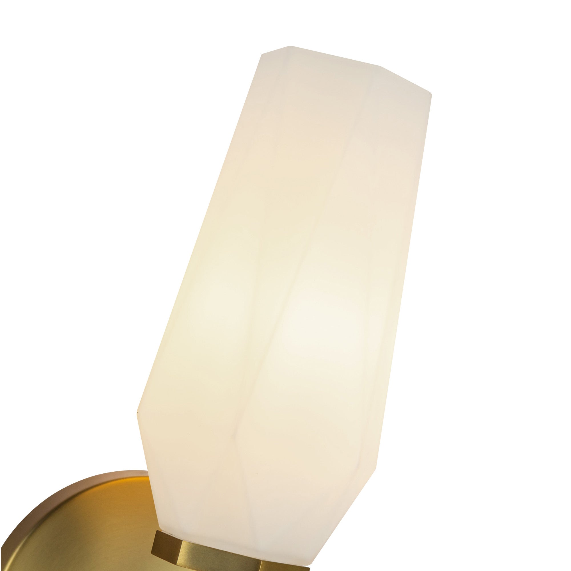 Krysta 10-in Brushed Gold/Opal Glass 1 Light Wall Vanity