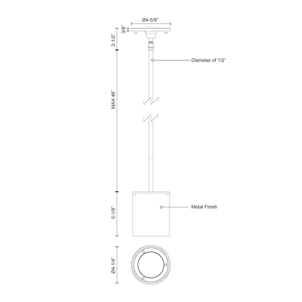 Kuzco Lighting Inc. LAMAR EP19404-WH Pendant Traditional - White