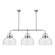Lancaster 55-in Chrome 3 Lights Linear Pendant