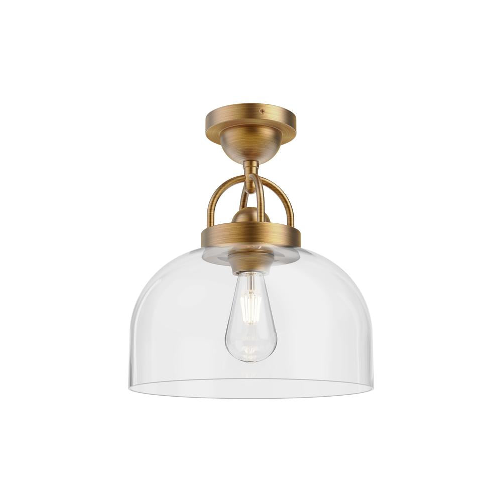 Alora Lighting LANCASTER SF461101AG Semi Flush Mt Modern - Aged Gold