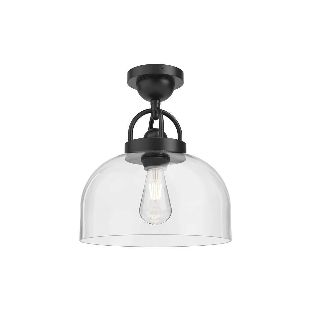 Alora Lighting LANCASTER SF461101MB Semi Flush Mt Modern - Matte Black