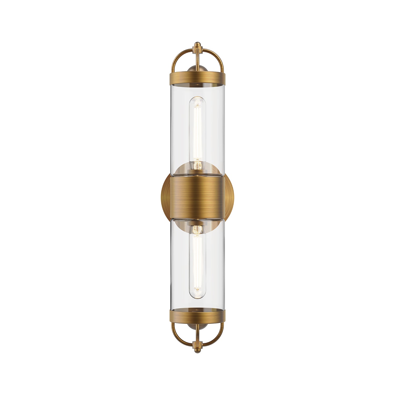 Lancaster 5-in Aged Gold 2 Lights Wall/Vanity