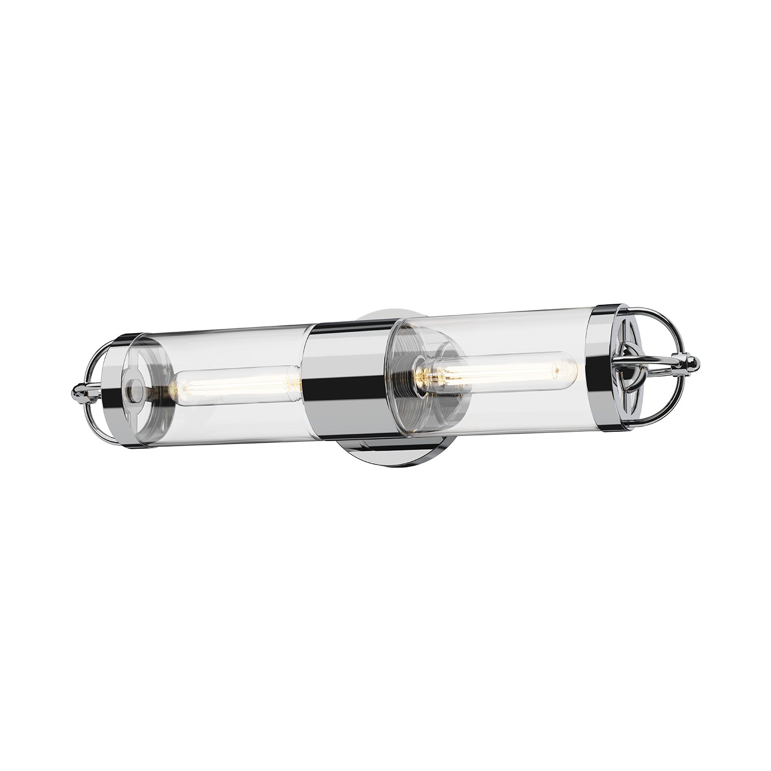Lancaster 5-in Chrome 2 Lights Wall/Vanity