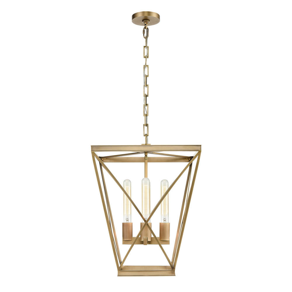 Alora Lighting LATTICE PD309616VB Foyer Contemporary - Vintage Brass