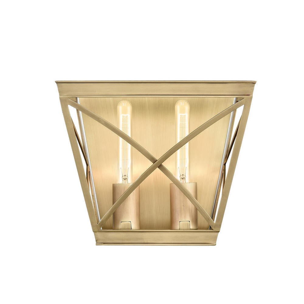 Alora Lighting LATTICE WV309602VB Bathroom Fixture Contemporary - Vintage Brass