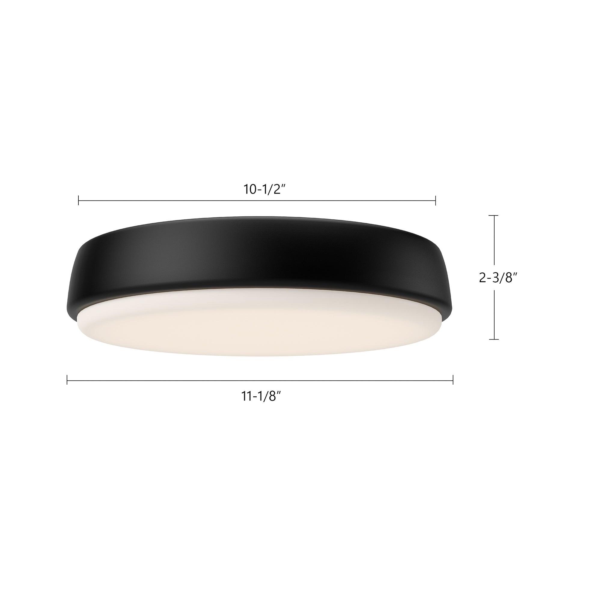 Laval 11-in Matte Black LED Flush Mount