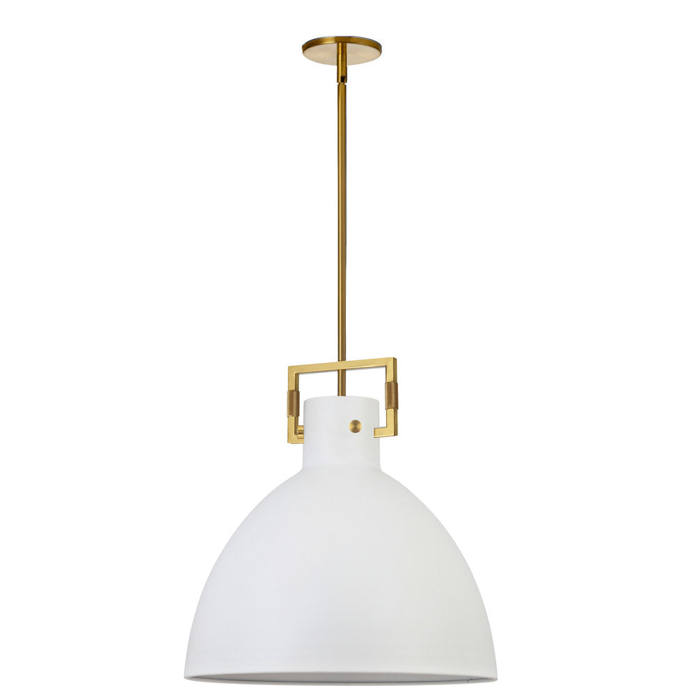 Dainolite LBY-201P-MW-AGB Pendant Contemporary - Aged Brass