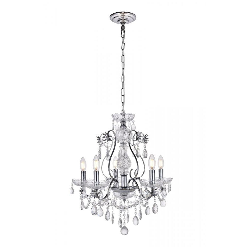 Elegant Lighting VOLTAIRE LD4005D22C Chandelier Transitional - Chrome