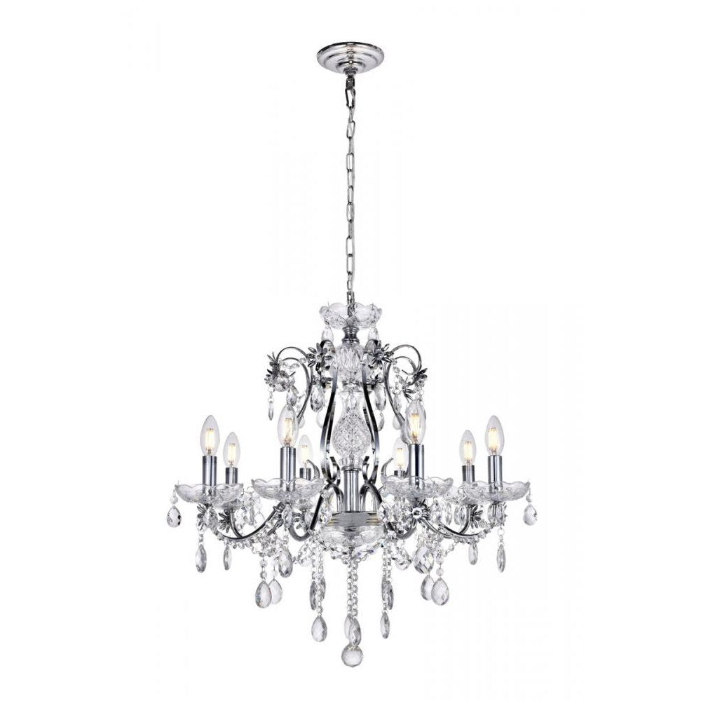 Elegant Lighting VOLTAIRE LD4005D26C Chandelier Transitional - Chrome