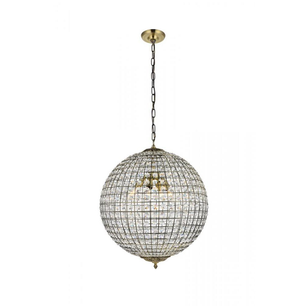 Elegant Lighting EARLENE LD5027 Pendant Transitional - Antique Bronze