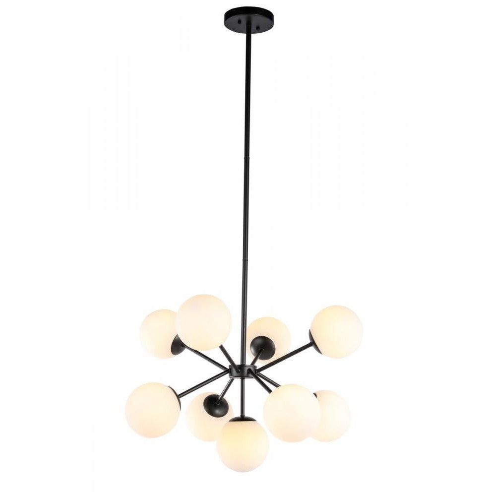 Elegant Lighting JUPITER LD5028D27BK Pendant Industrial - Black