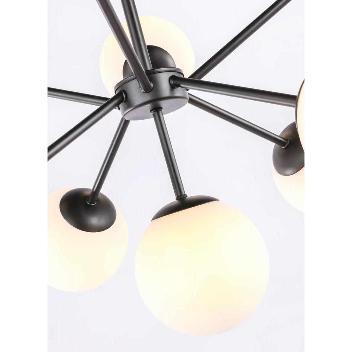 Elegant Lighting JUPITER LD5028D27BK Pendant Industrial - Black