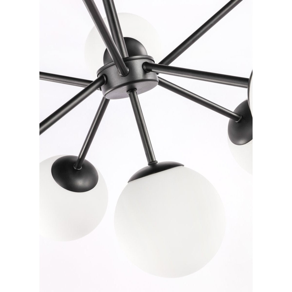 Elegant Lighting JUPITER LD5028D27BK Pendant Industrial - Black