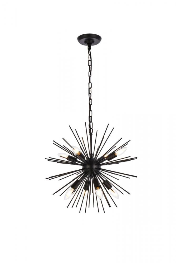 Elegant Lighting TIMBER LD5051D20BK Pendant Contemporary - Black