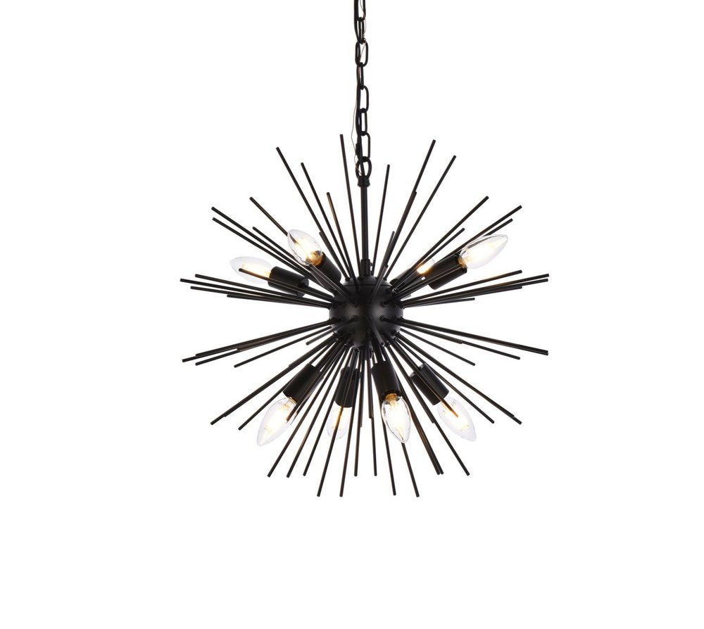 Elegant Lighting TIMBER LD5051D20BK Pendant Contemporary - Black