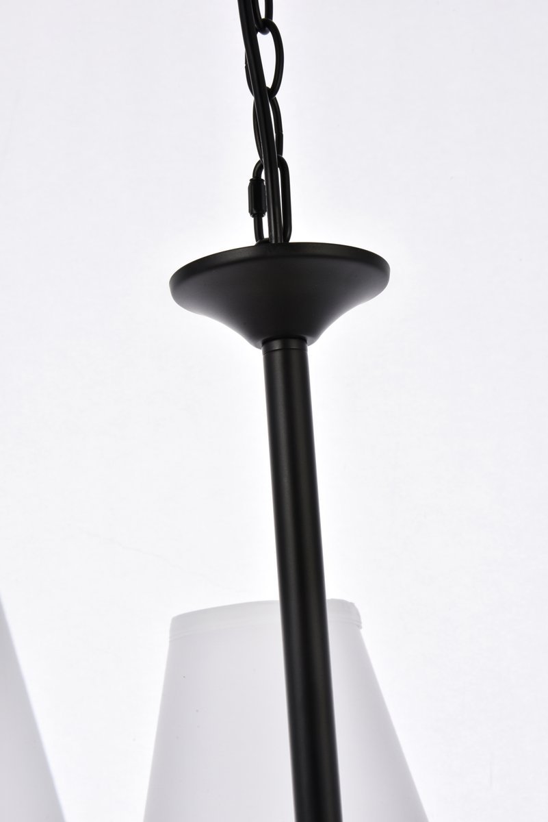 Elegant Lighting BETHANY LD7024D25BK Pendant Mid Century Modern - Black