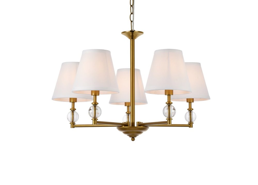 Elegant Lighting BETHANY LD7024D25BR Pendant Mid Century Modern - Brass