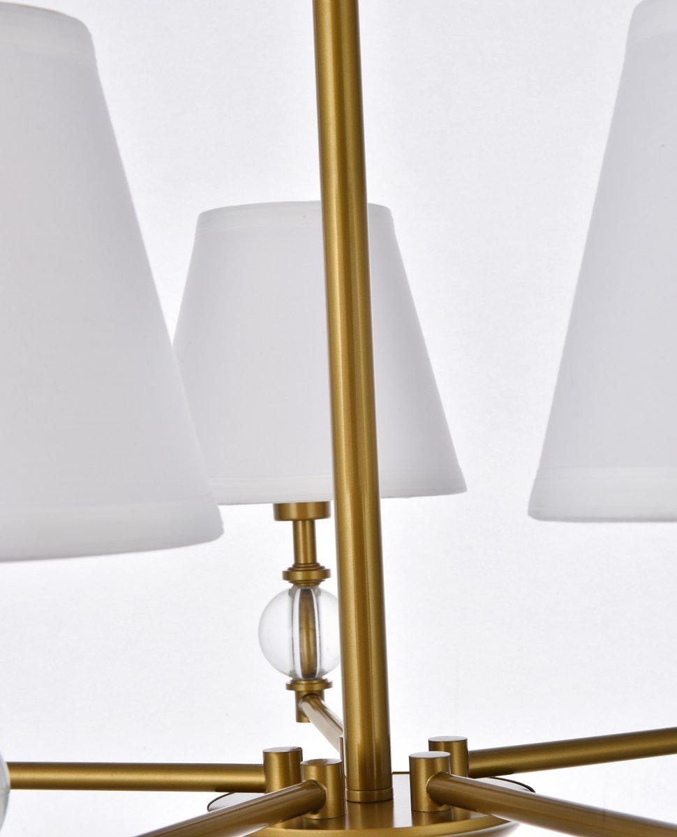 Elegant Lighting BETHANY LD7024D25BR Pendant Mid Century Modern - Brass