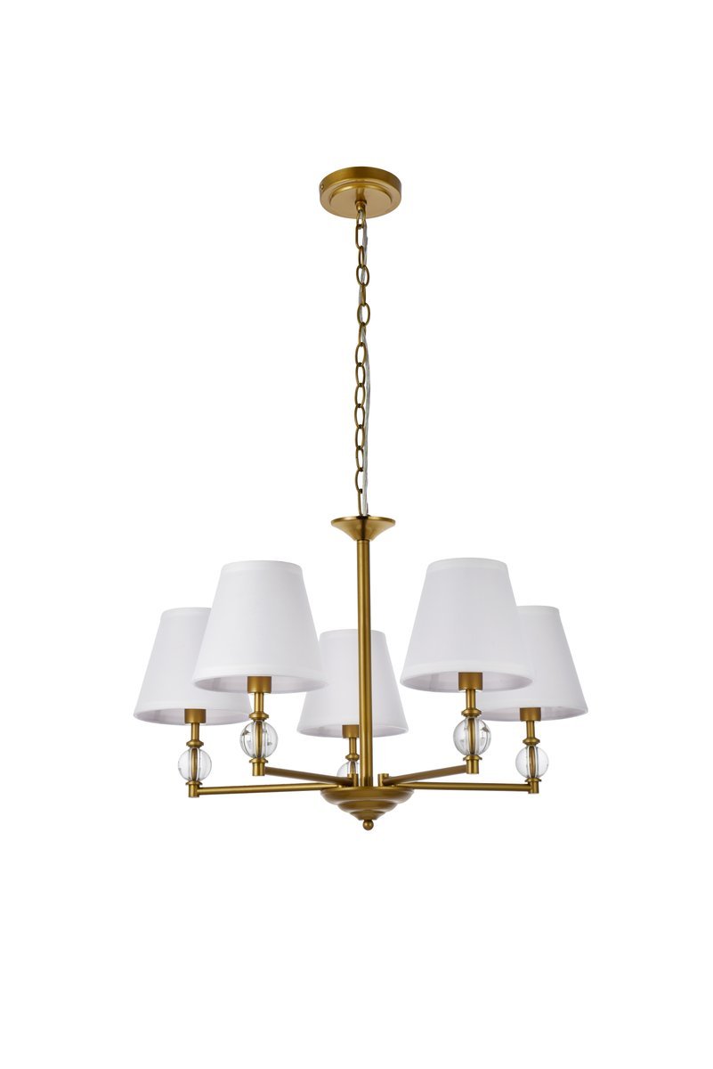 Elegant Lighting BETHANY LD7024D25BR Pendant Mid Century Modern - Brass