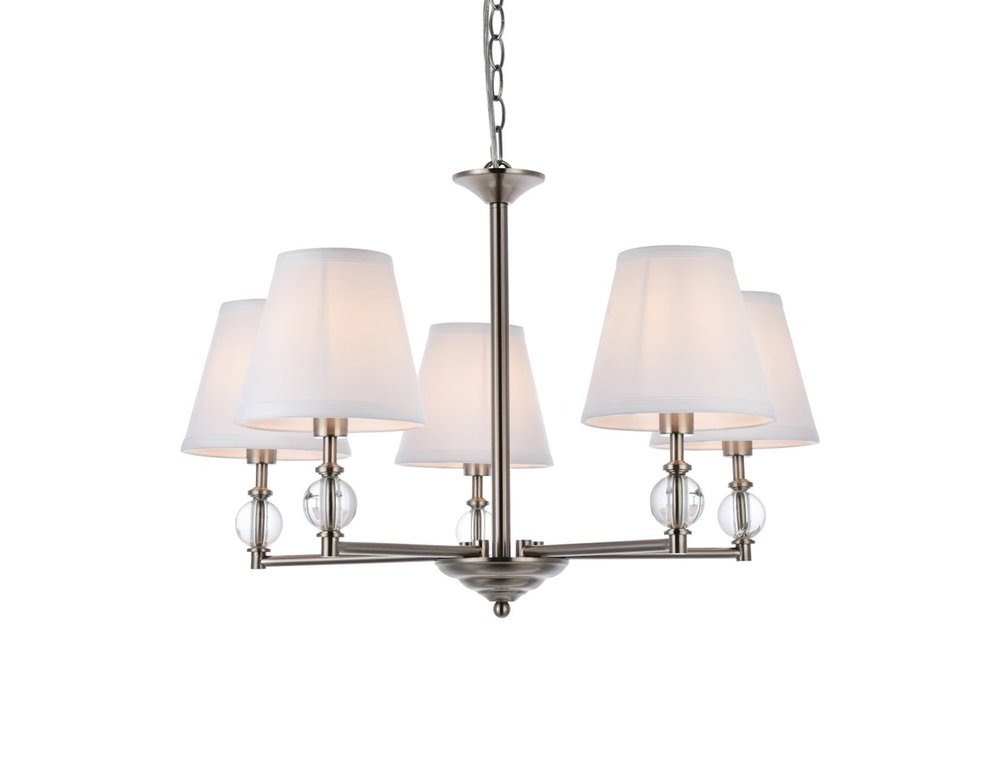 Elegant Lighting BETHANY LD7024D25SN Pendant Mid Century Modern - Satin Nickel