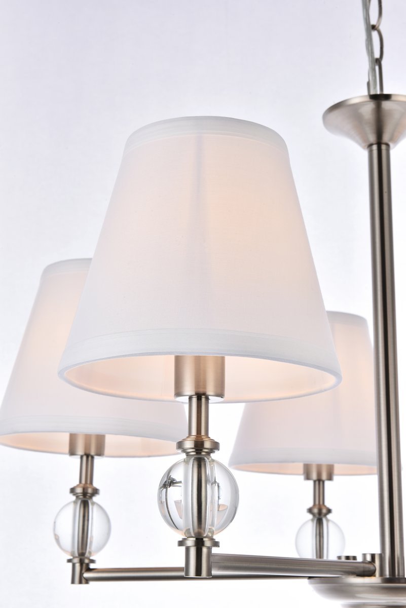 Elegant Lighting BETHANY LD7024D25SN Pendant Mid Century Modern - Satin Nickel