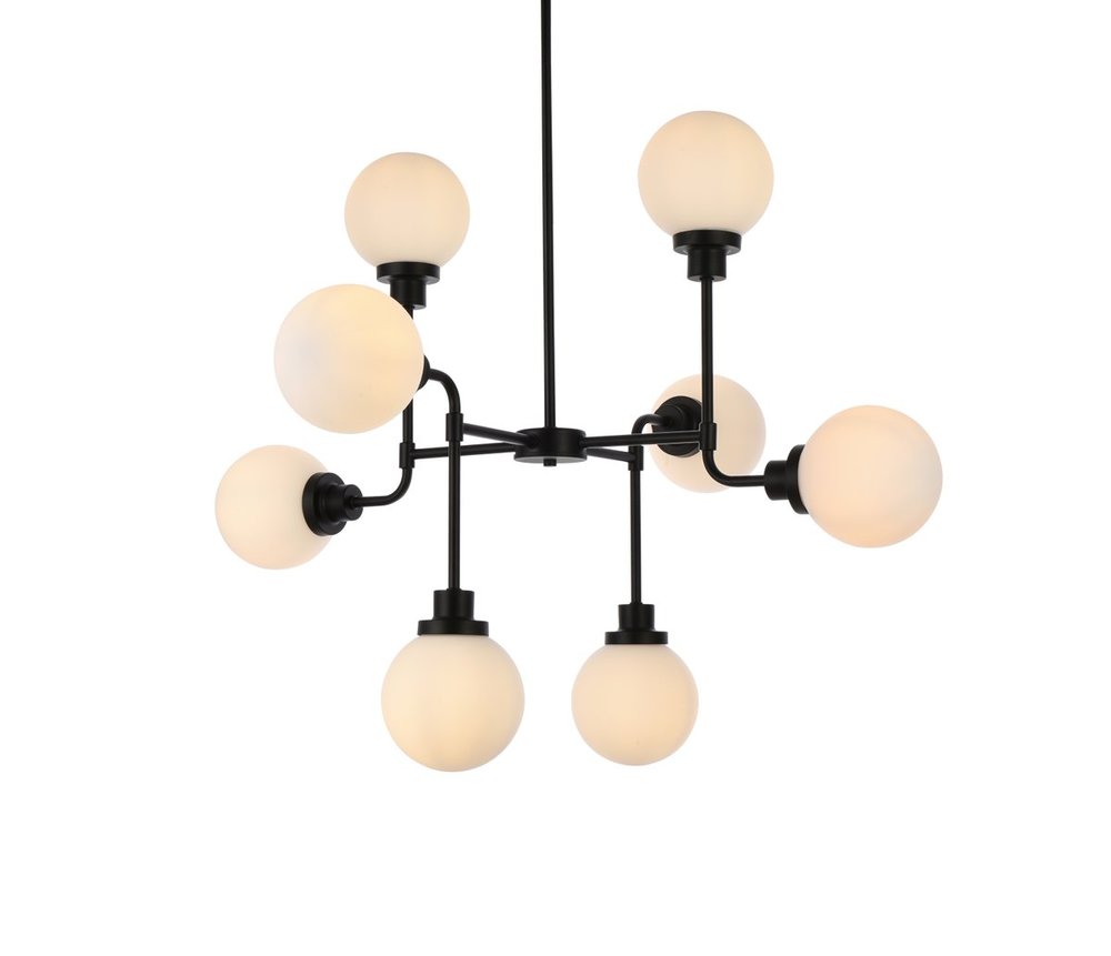 Elegant Lighting HANSON LD7038D36BK Pendant Mid Century Modern - Black