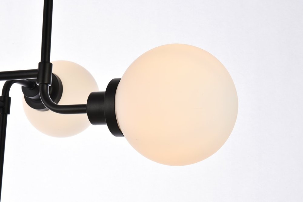 Elegant Lighting HANSON LD7038D36BK Pendant Mid Century Modern - Black