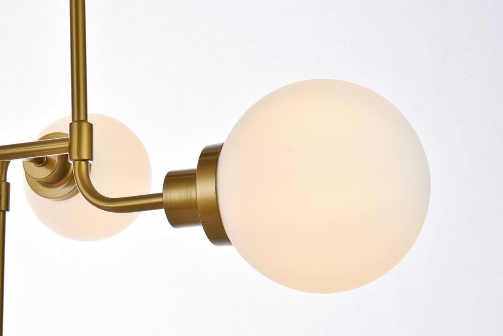 Elegant Lighting HANSON LD7038D36BR Pendant Mid Century Modern - Brass