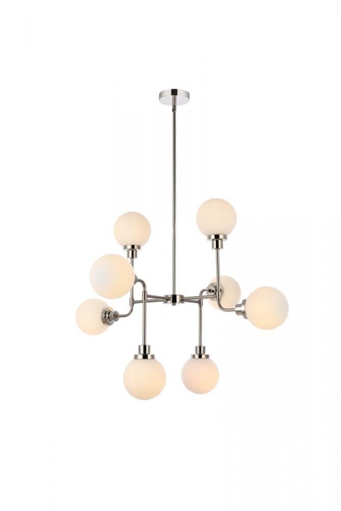 Elegant Lighting HANSON LD7038D36PN Pendant Mid Century Modern - Polished Nickel