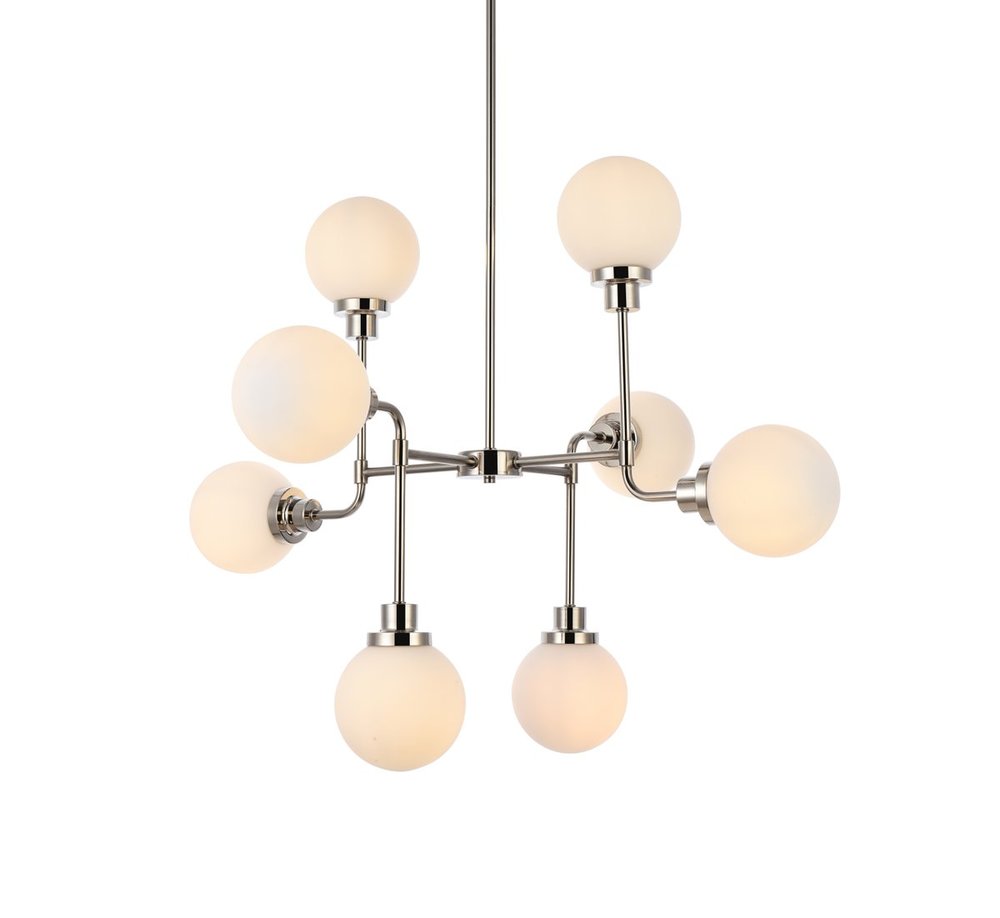 Elegant Lighting HANSON LD7038D36PN Pendant Mid Century Modern - Polished Nickel